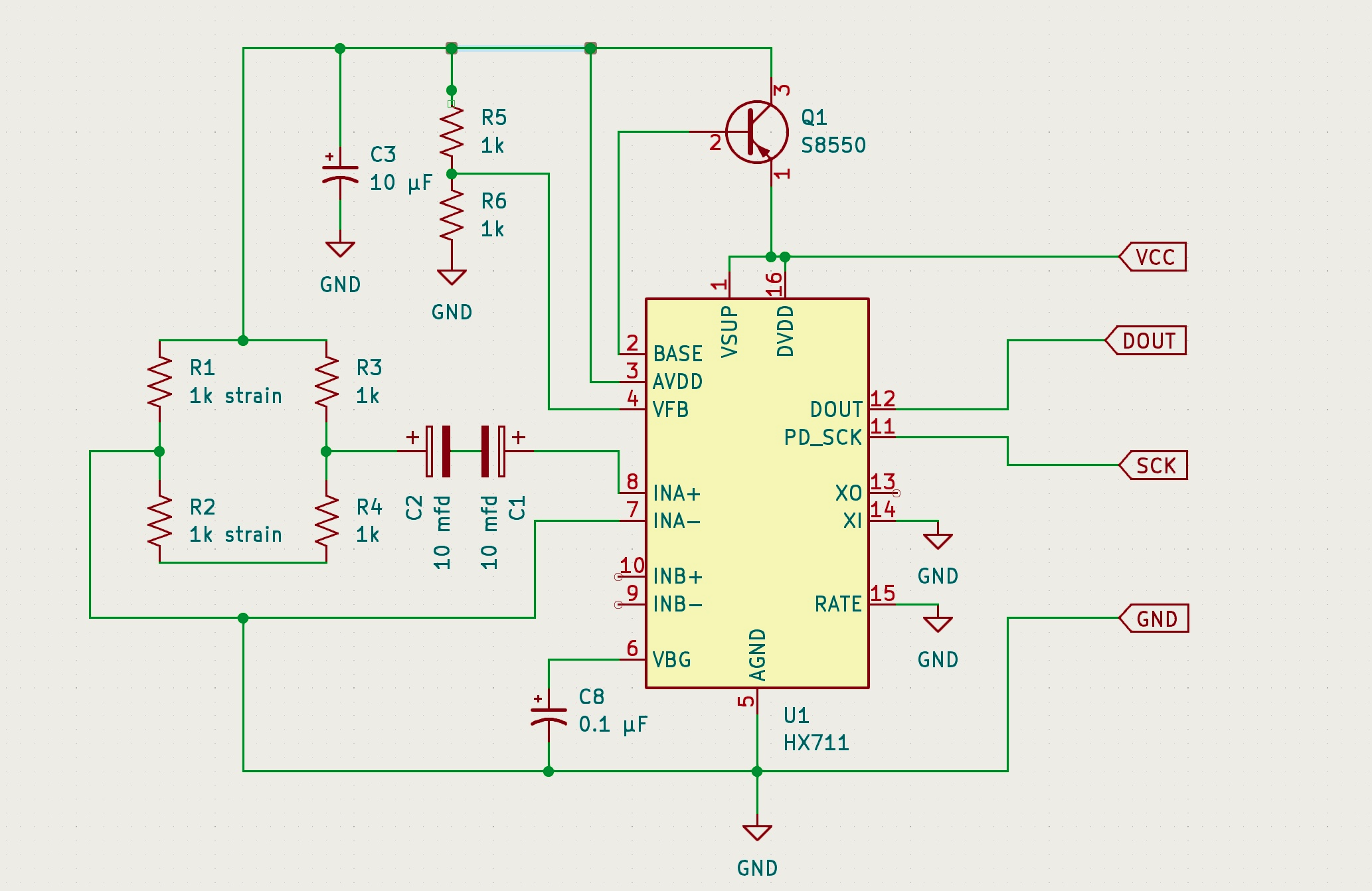 HX711 circuit